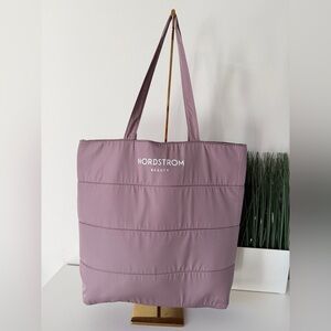 Nordstrom Beauty Quilted Tote Bag Pink Large Shopper Travel New